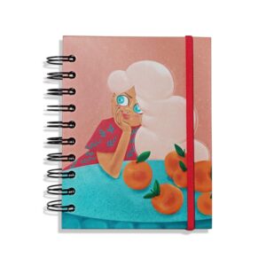 MINI NOTEBOOK CHICA NARANJA: para llevar en el bolso